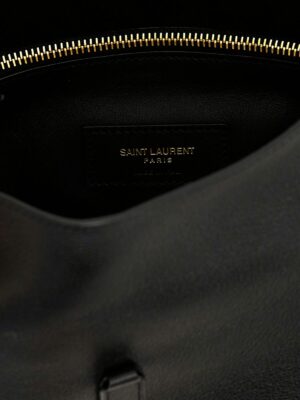 'Le 5 À 7 Soft' Shoulder Bag 100% calf leather SAINT LAURENT Black