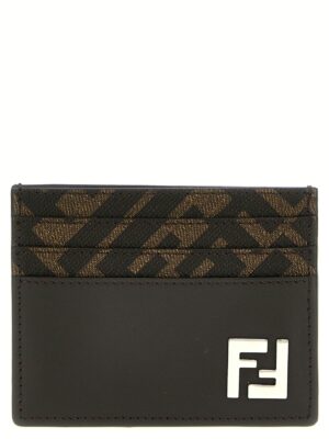 'Squared FF' card holder FENDI Brown