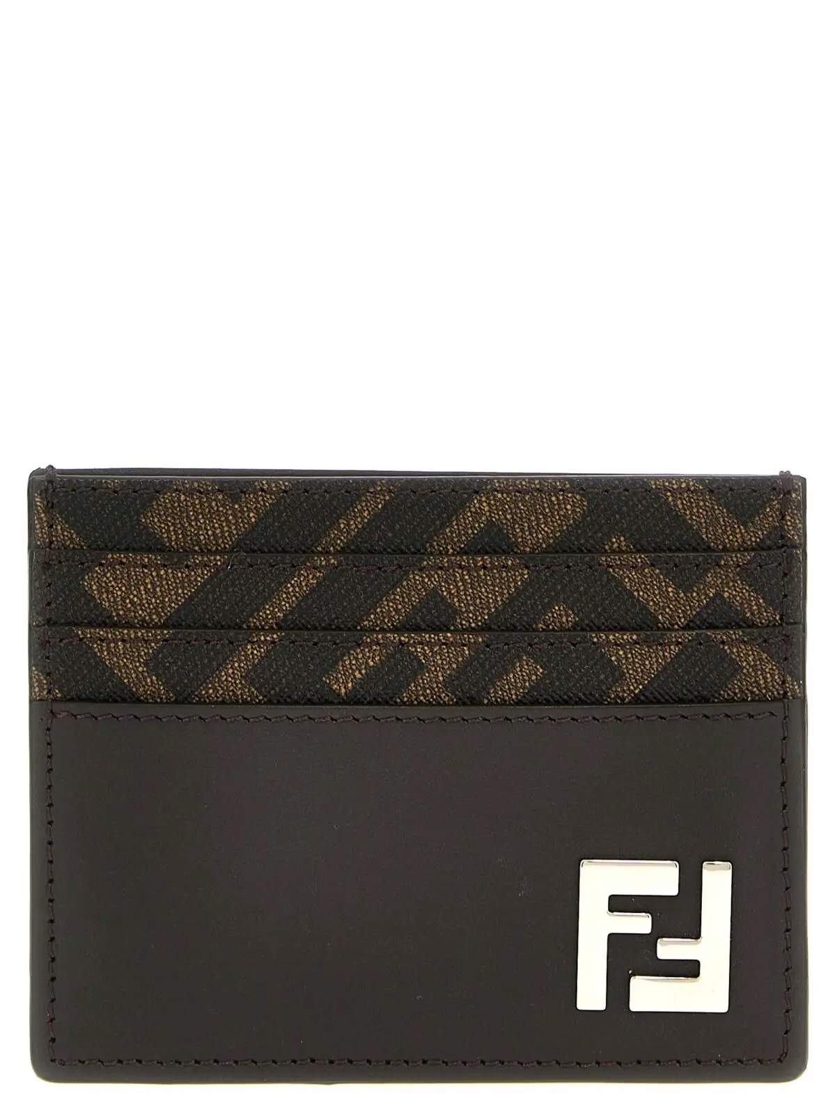 Картхолдер Fendi Squared FF Коричневий 1 'Squared FF' card holder FENDI Brown