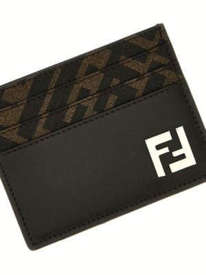 'Squared FF' card holder Man FENDI Brown
