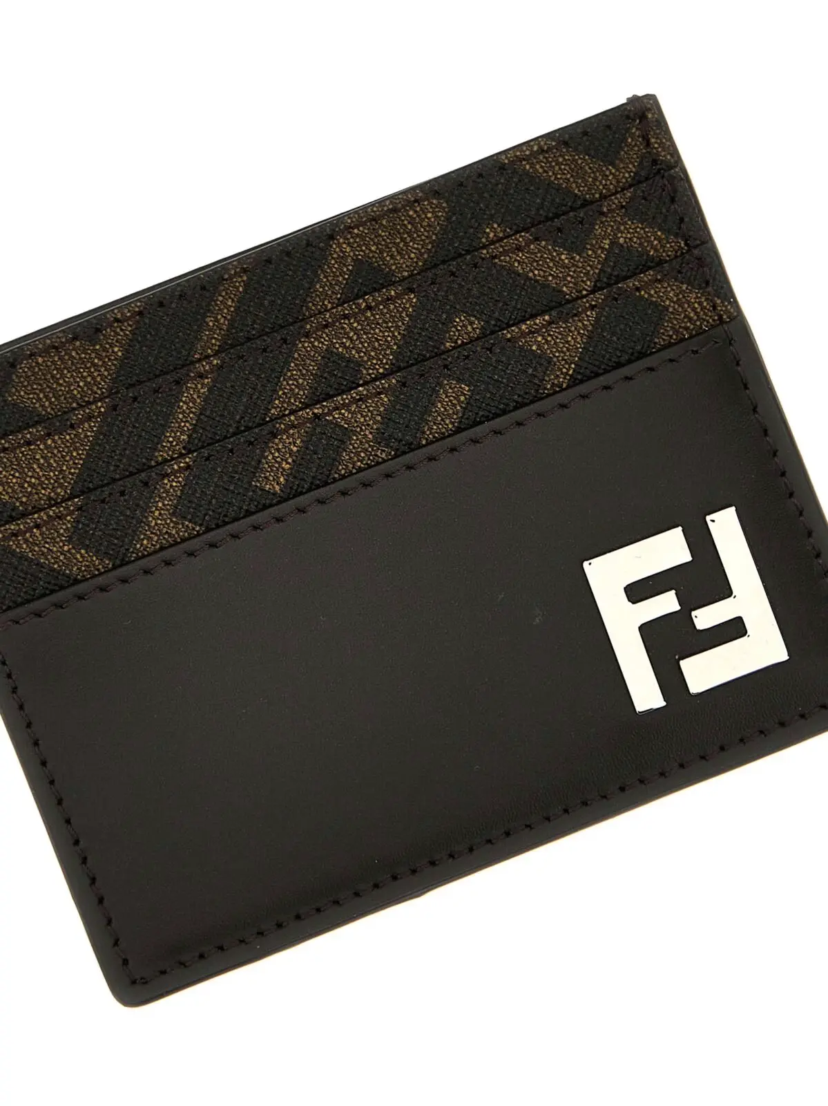 Картхолдер Fendi Squared FF Коричневий 3 'Squared FF' card holder Man FENDI Brown