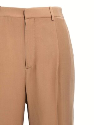 Crepe silk pants Woman SAINT LAURENT Beige