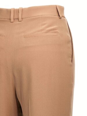 Crepe silk pants 100% silk SAINT LAURENT Beige