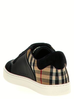 Check insert sneakers Man BURBERRY Black