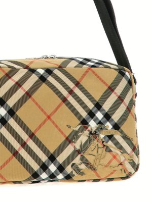 'Check' crossbody bag Man BURBERRY Beige