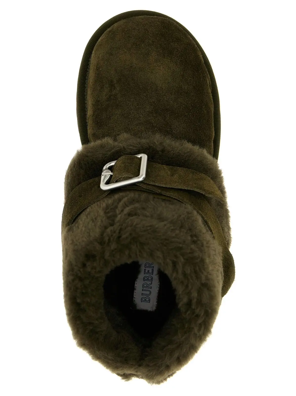 Черевики Burberry Chubby ankle Зелені 4 'Chubby' ankle boots 90% lh 6% cotton 4% viscose BURBERRY Green