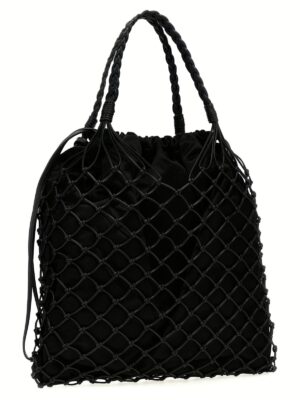 Woven nappa leather shopping bag A730380022555 MOSCHINO Black