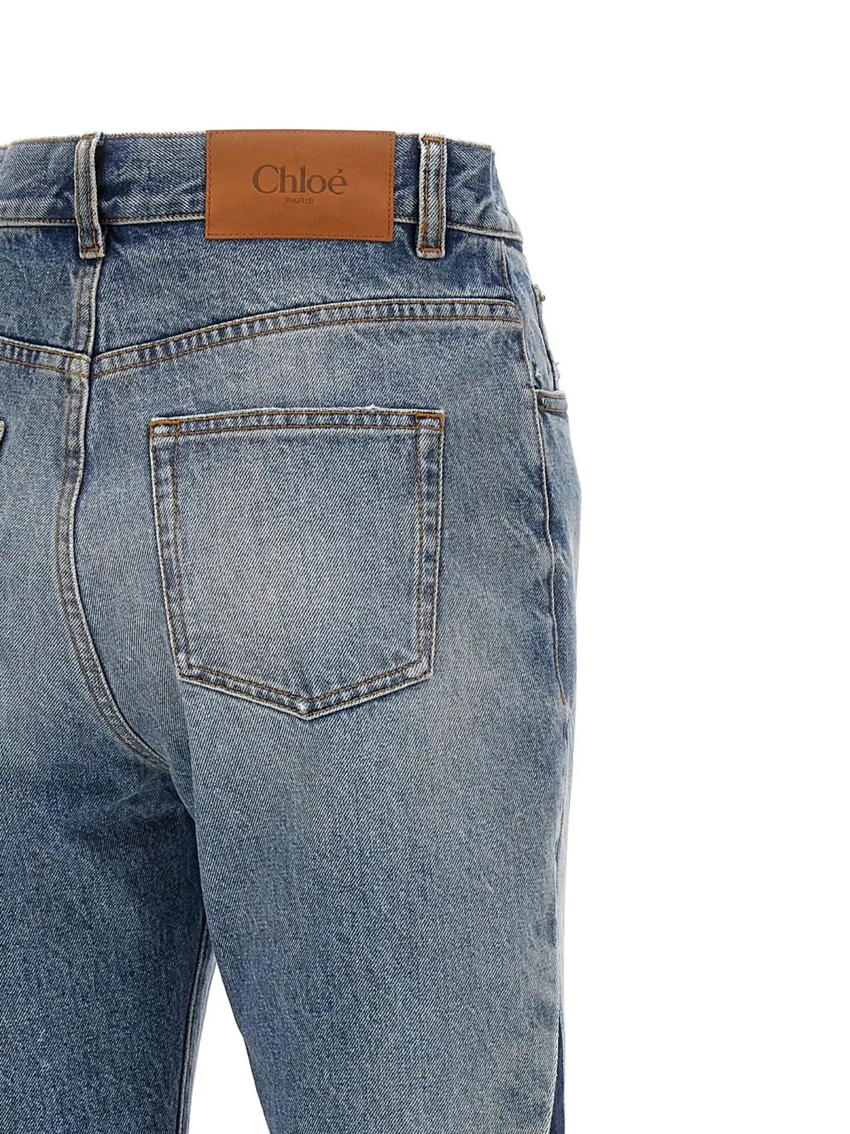 Джинси Chloé Patchwork Сині 4 Patchwork jeans 100% cotton CHLOÉ Blue