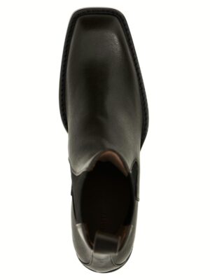 'Austin' ankle boots 100% calfskin leather (Bos Taurus) KHAITE Brown