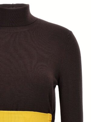 Wool turtleneck sweater Woman FENDI Purple