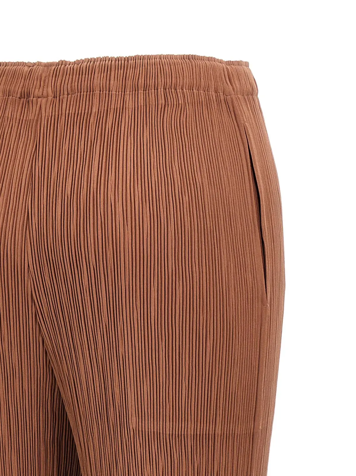 Штани Issey Miyake Hatching Pleats Коричневі 4 'Hatching Pleats' pants 100% polyester ISSEY MIYAKE Brown