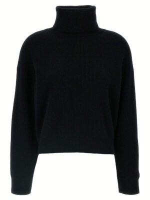 Ribbed turtleneck sweater BRUNELLO CUCINELLI Black
