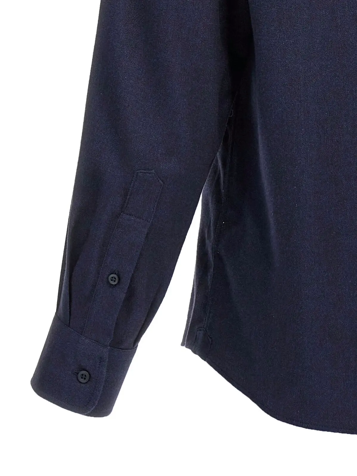 Сорочка Brunello Cucinelli Flannel Синя 4 Herringbone shirt 61% cotton 39% lycra BRUNELLO CUCINELLI Blue