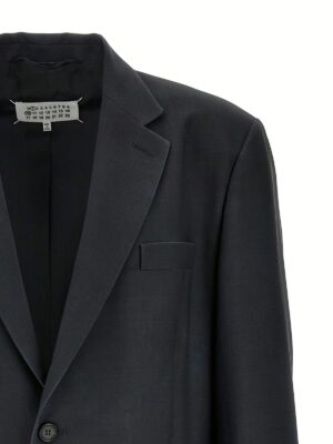 Single-breasted mohair blazer Man MAISON MARGIELA Gray
