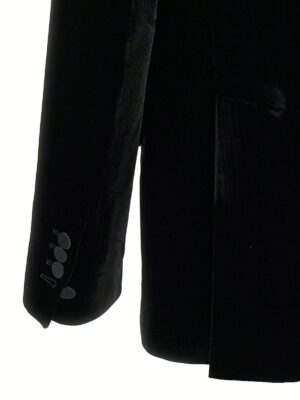 'Velvet Sexy Palm Beach' blazer 69% viscose 31% cupro DSQUARED2 Black