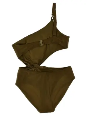 'Wylie' one-piece swimsuit 0916WRS251OLV ZIMMERMANN Green
