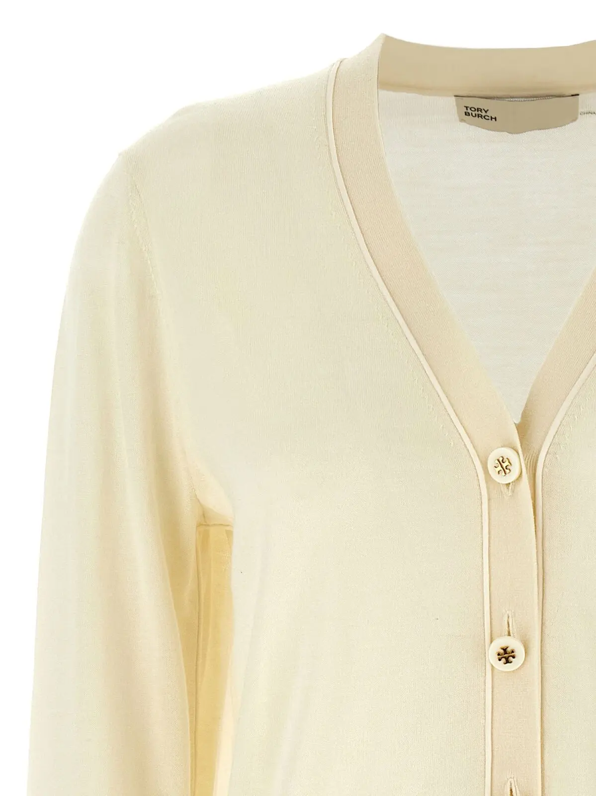 Кардиган Tory Burch Simone Білий 3 'Simone' cardigan Woman TORY BURCH White