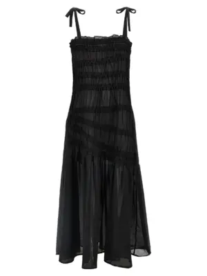 'Shoulder Tie' dress TORY BURCH Black