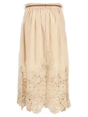 'Wylie' skirt 1745SRS251CRM ZIMMERMANN Beige