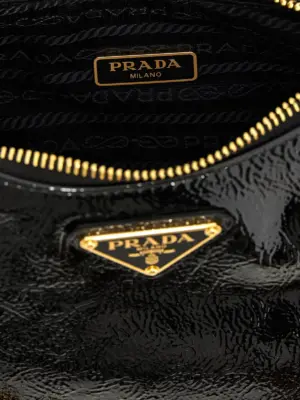 'Prada Re-Edition' mini handbag 100% lamb leather (Ovis aries) PRADA Black