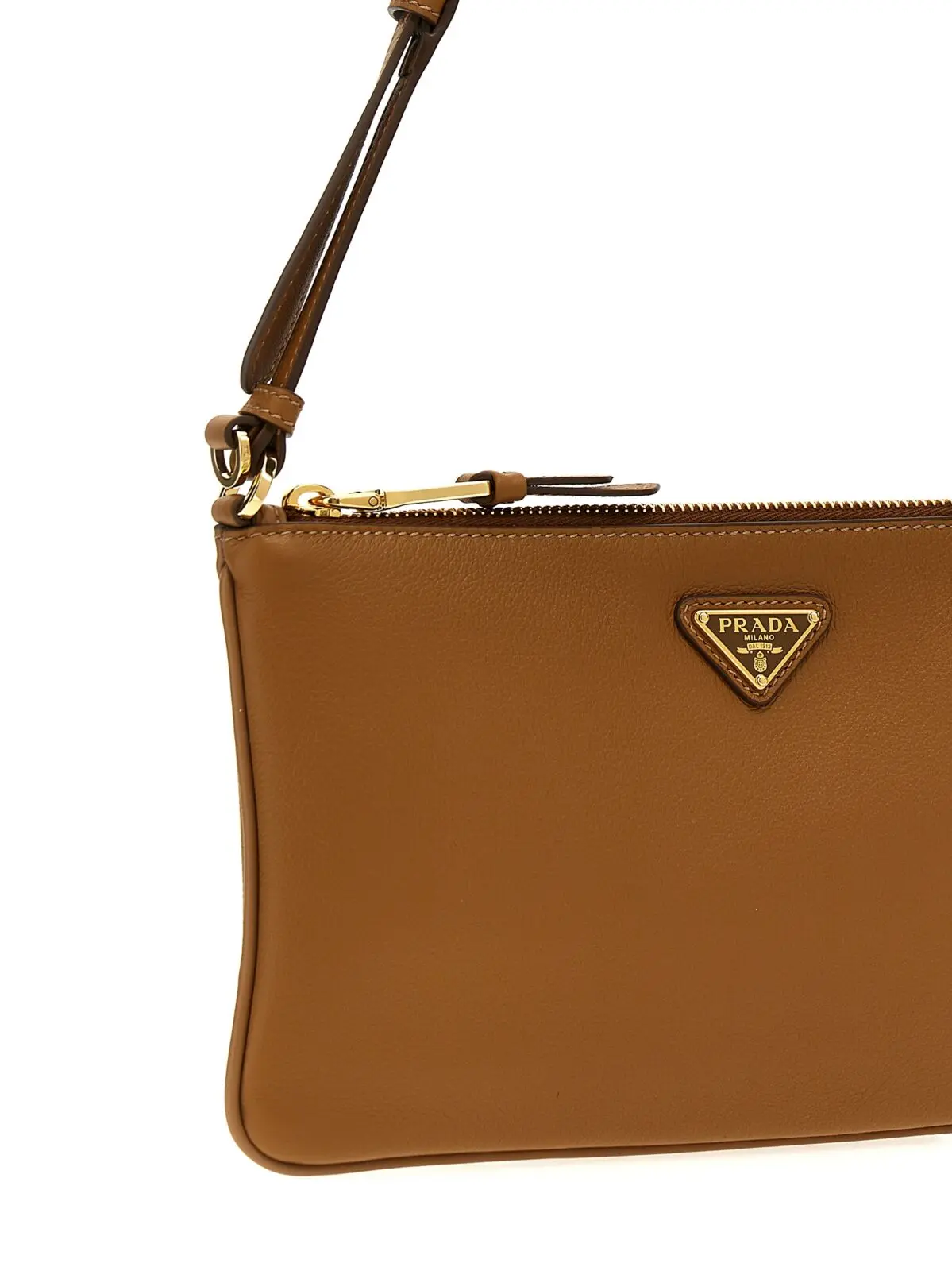 Сумка крос-боді Prada Logo Коричнева 3 Logo shoulder bag Woman PRADA Brown