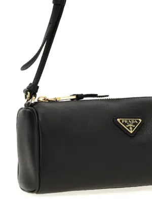 Logo shoulder bag Woman PRADA Black