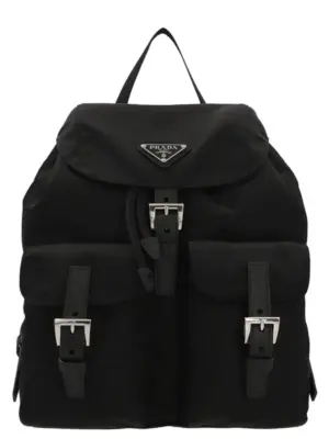 Re-nylon small backpack PRADA Black