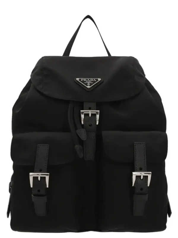Re-nylon small backpack PRADA Black