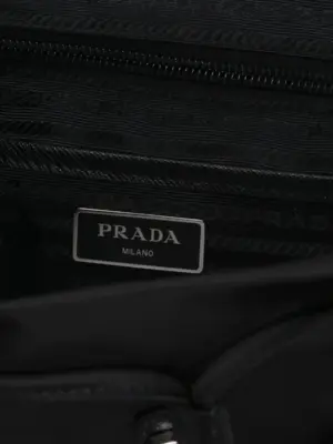 Re-nylon small backpack 100% nylon PRADA Black