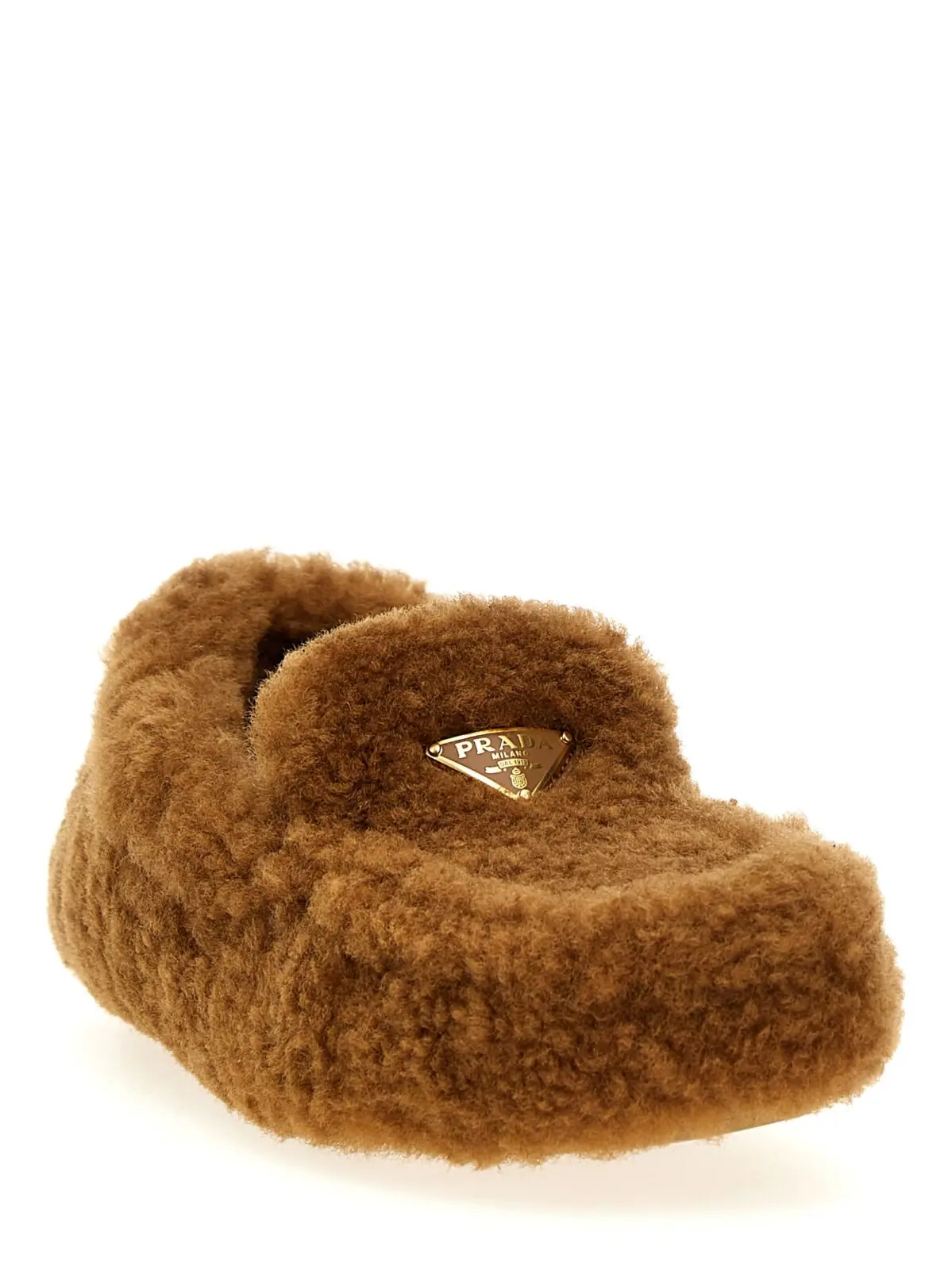 Лофери Prada Shearling Коричневі 2 Shearling loafers 1DD087FZF05MPDF098L PRADA Brown
