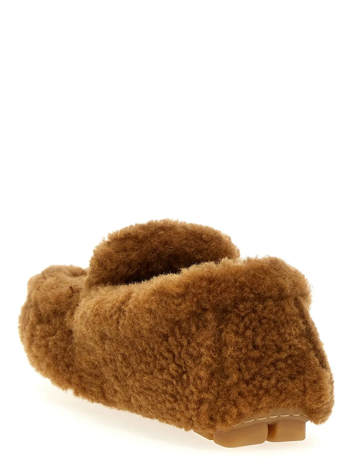 Лофери Prada Shearling Коричневі 3 Shearling loafers Woman PRADA Brown