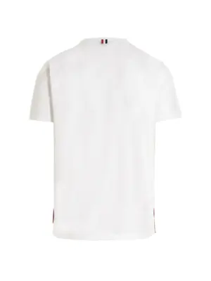 Logo band jersey t-shirt MJS010A01454100 THOM BROWNE White