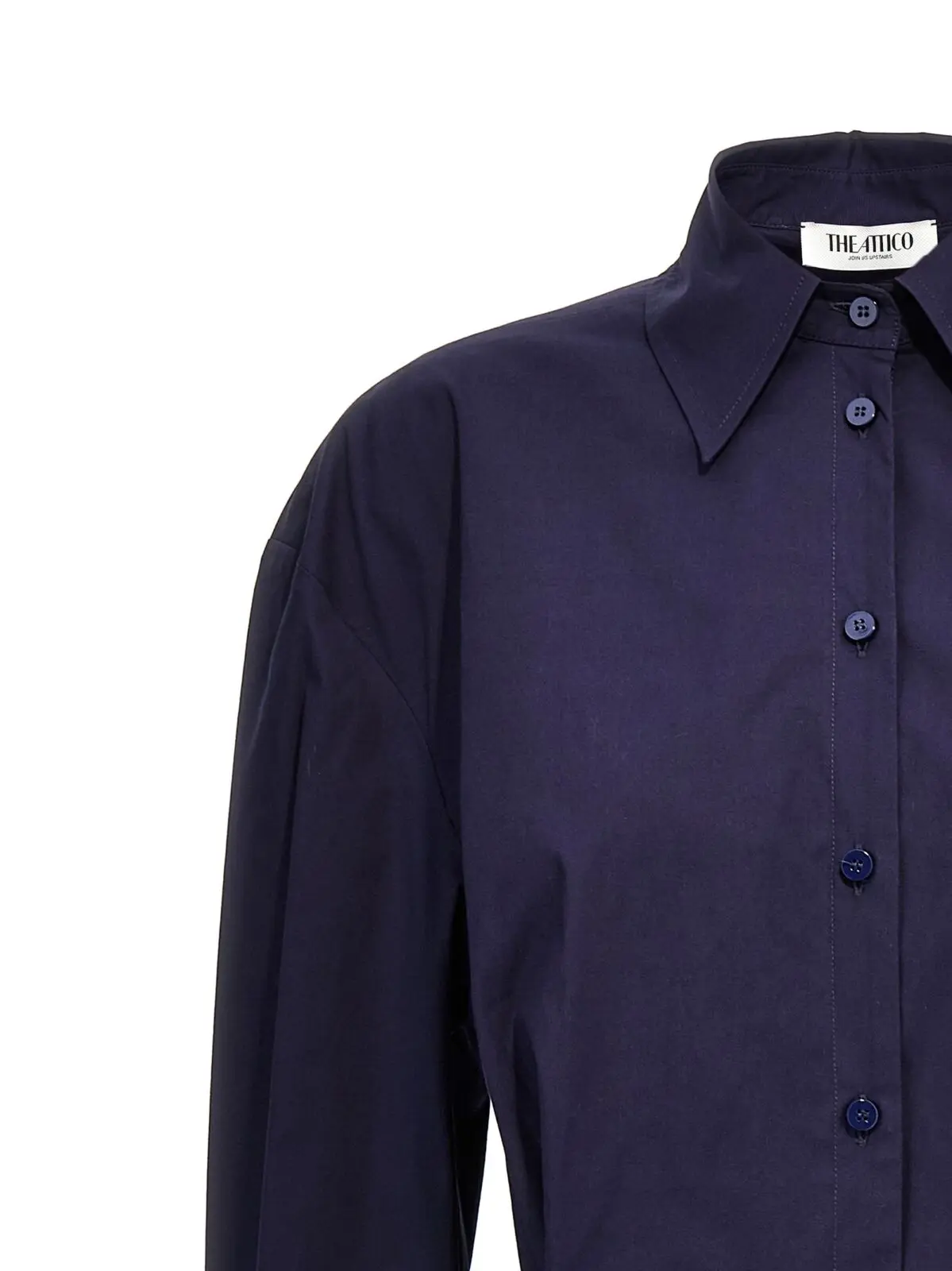 Сукня The Attico Mini chemisier Синя 3 Mini chemisier dress Woman THE ATTICO Blue