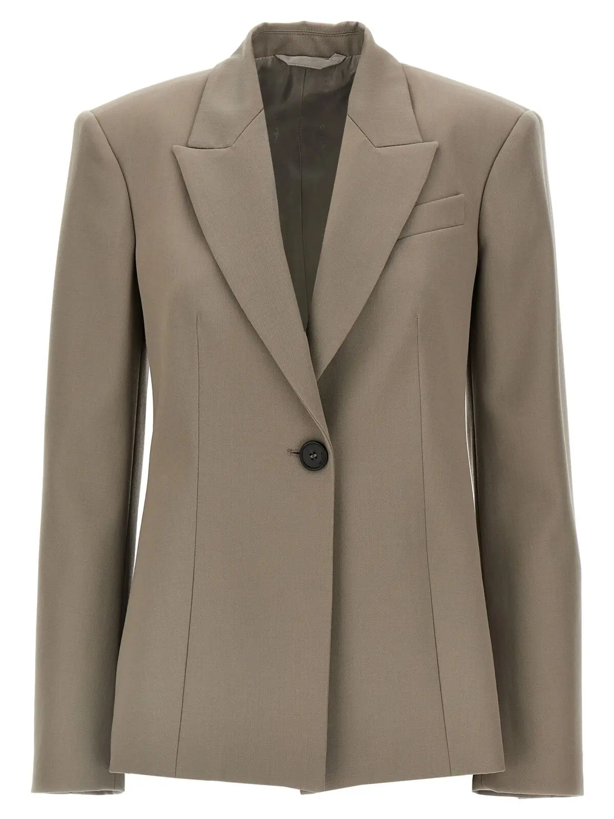 Блейзер The Attico Single-breasted wool Сірий 1 Single-breasted wool blazer THE ATTICO Gray