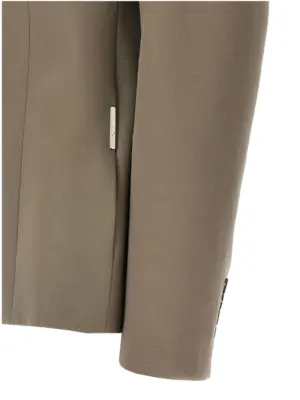 Single-breasted wool blazer 100% virgin wool THE ATTICO Gray