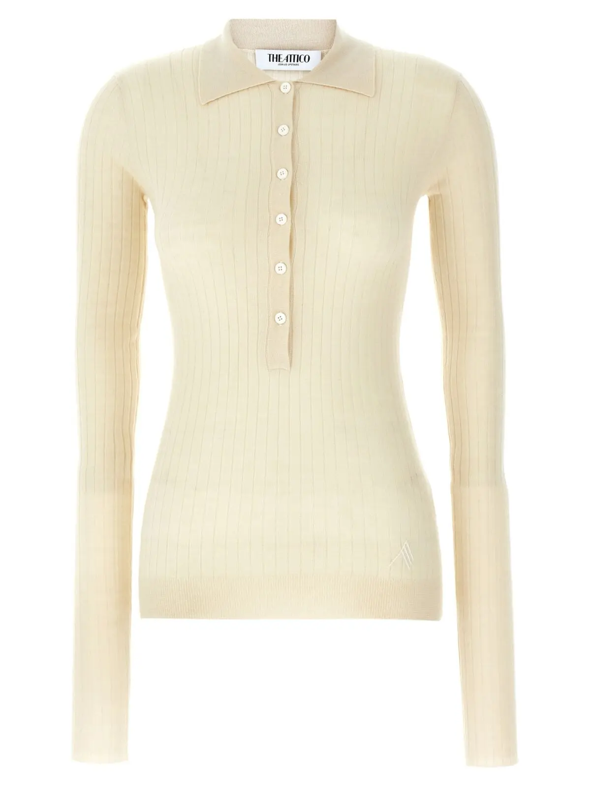 Светр The Attico Ribbed Білий 1 Ribbed sweater THE ATTICO White