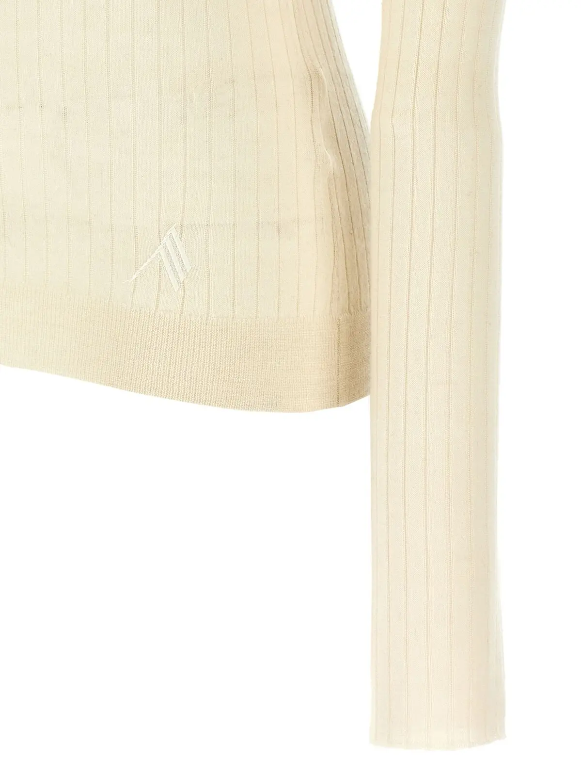 Светр The Attico Ribbed Білий 4 Ribbed sweater 70% cachemire 30% silk THE ATTICO White