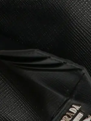 Logo card holder Man PRADA Black