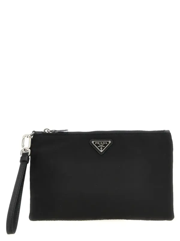 Re-Nylon clutch PRADA Black