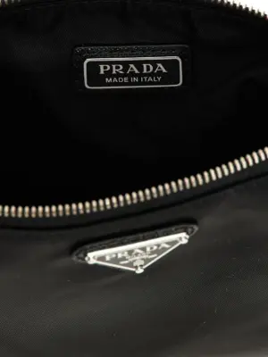 Re-Nylon clutch 100% polyamide PRADA Black