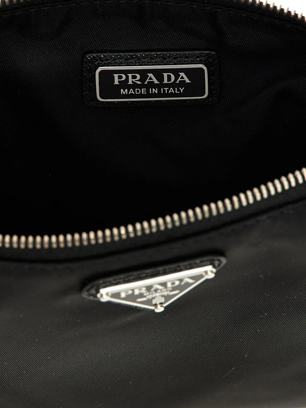 Клатч Prada Re-Nylon Чорний 4 Re-Nylon clutch 100% polyamide PRADA Black