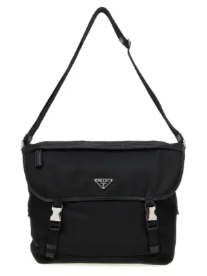 Re-Nylon shoulder strap PRADA Black