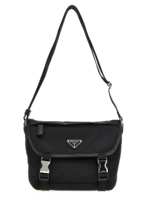 Re-Nylon shoulder strap PRADA Black