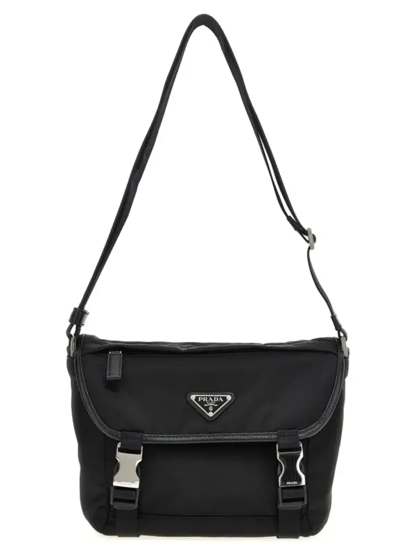 Re-Nylon shoulder strap PRADA Black