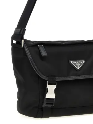 Re-Nylon shoulder strap Man PRADA Black