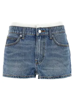 Denim shorts DENIM X ALEXANDER WANG Blue