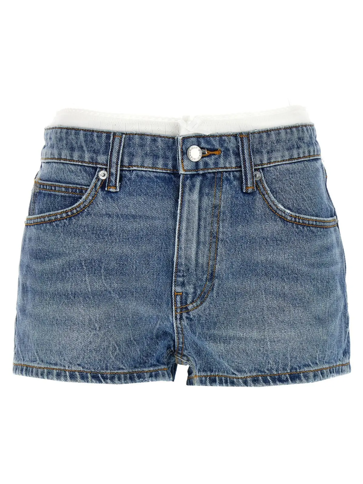 Шорти Denim X Alexander Wang Denim Сині 1 Denim shorts DENIM X ALEXANDER WANG Blue