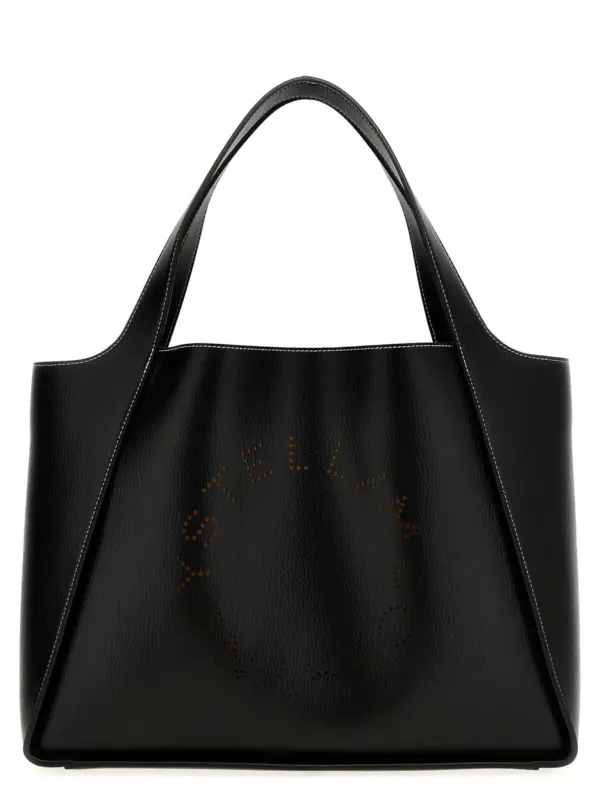 Logo shopping bag STELLA MCCARTNEY Black
