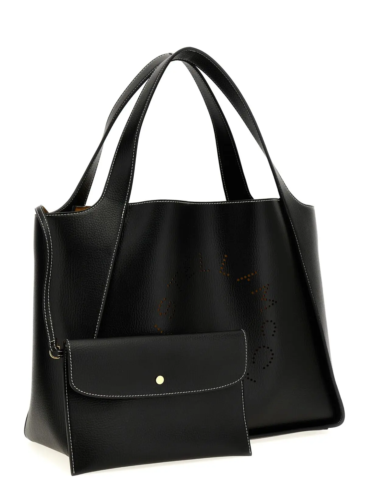 Шопер Stella McCartney Logo Чорний 3 Logo shopping bag Woman STELLA MCCARTNEY Black