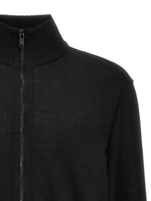 'Balonso-L' cardigan Man HUGO BOSS Black